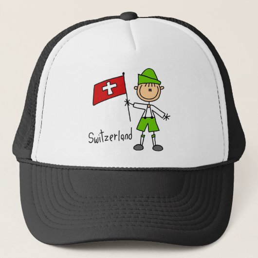 Zwitserland Hoed Trucker Pet (Voorkant)