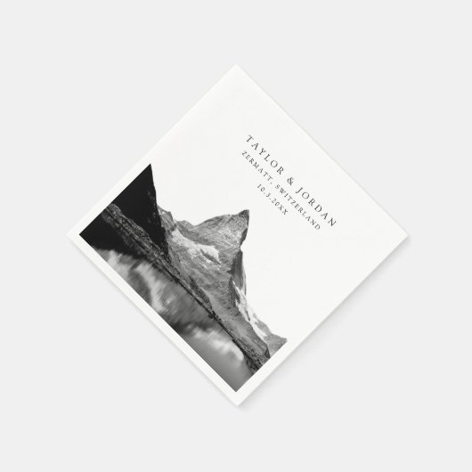 Zwitserland Huwelijk Custom Cocktail servetten (Hoek)