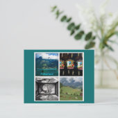 Zwitserland in de zomer briefkaart (Staand voorkant)