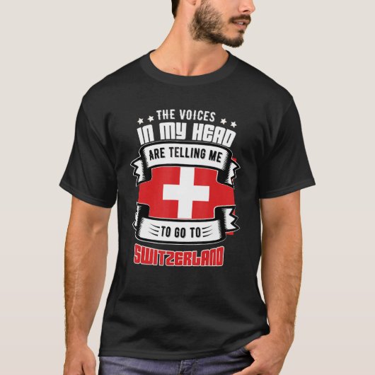 Zwitserland in mijn hoofd t-shirt (Voorkant)