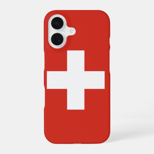 Zwitserland iPhone 16 Hoesje (Achterkant)