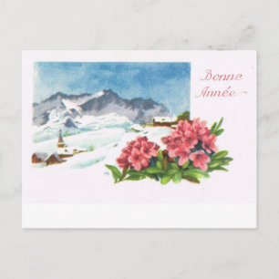 Zwitserland Jungfrau, Bonne Année Briefkaart