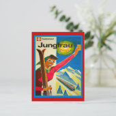 Zwitserland jungfrau briefkaart (Staand voorkant)