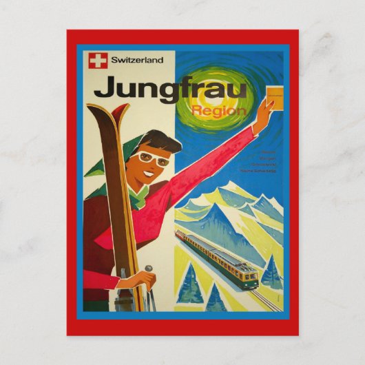 Zwitserland jungfrau briefkaart (Voorkant)