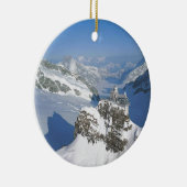 Zwitserland, Jungfraujoch, top van Europa Keramisch Ornament (Rechts)
