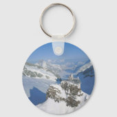 Zwitserland, Jungfraujoch, top van Europa Sleutelhanger (Voorkant)