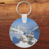 Zwitserland, Jungfraujoch, top van Europa Sleutelhanger (Voorkant)