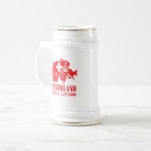 ZWITSERLAND Kaart vlag sinds 1291 bergen Bierpul (Voorkant links)