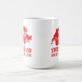 ZWITSERLAND Kaart vlag sinds 1291 bergen Koffiemok (Center)