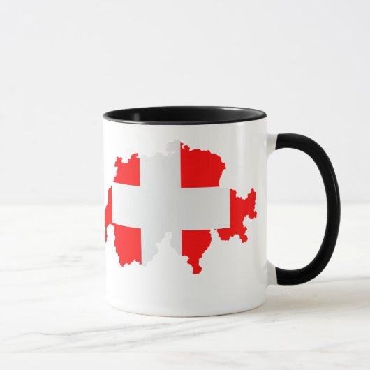 Zwitserland-kaartvlag Mok (Rechts)