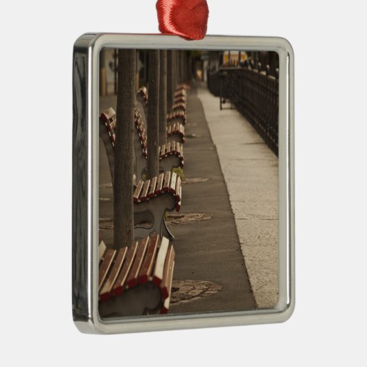 Zwitserland, kanton Ticino, Lugano. Lakefront Metalen Ornament (Rechts)