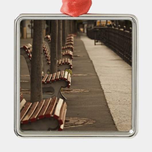 Zwitserland, kanton Ticino, Lugano. Lakefront Metalen Ornament (Voorkant)