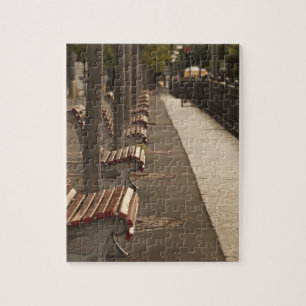 Zwitserland, kanton Ticino, Lugano. Meerufer Legpuzzel