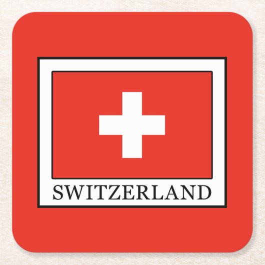 Zwitserland Kartonnen Onderzetters (Voorkant)