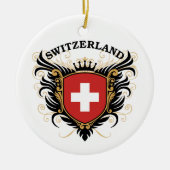 Zwitserland Keramisch Ornament (Voorkant)