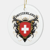 Zwitserland Keramisch Ornament (Links)