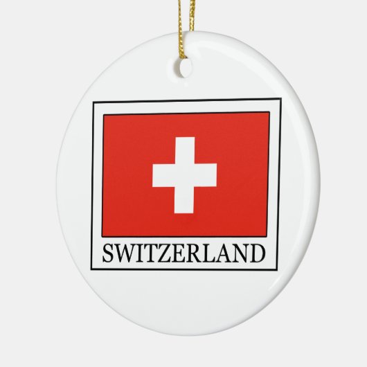 Zwitserland Keramisch Ornament (Links)