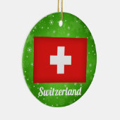 Zwitserland - Kerstmis Zwitserland Keramisch Ornament (Rechts)