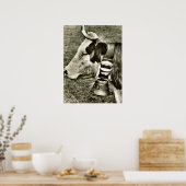 Zwitserland, koe met koe bel Poster (Keuken)