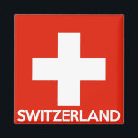 Zwitserland land vlag naam zwitserland magneet<br><div class="desc">Zwitserland land vlag naam zwitserland</div>