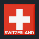 Zwitserland land vlag naam zwitserland magneet<br><div class="desc">Zwitserland land vlag naam zwitserland</div>