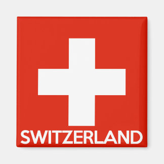Zwitserland land vlag naam zwitserland magneet