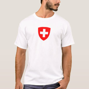 Zwitserland land wapen wapensymbool embleem zwitse t-shirt