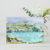 Zwitserland landschap aquarel schilderij kaart (Staand voorkant)