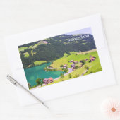 Zwitserland landschap rechthoekige sticker (Envelop)