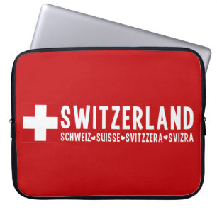 ZWITSERLAND laptophoezen Laptop Sleeve