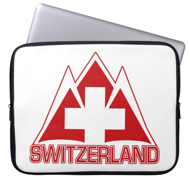 ZWITSERLAND laptophoezen Laptop Sleeve (Voorkant)