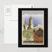 Zwitserland Lausanne-Ouchy Briefkaart (Voorkant / Achterkant)