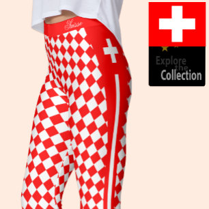 Zwitserland leggings, premium mode, Zwitserse vlag Leggings