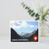 Zwitserland - Leventina Valley - Briefkaart (Staand voorkant)