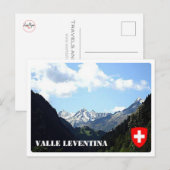 Zwitserland - Leventina Valley - Briefkaart (Voorkant / Achterkant)