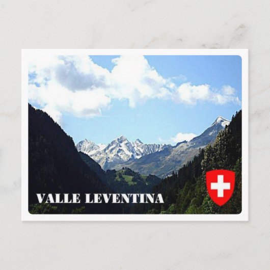 Zwitserland - Leventina Valley - Briefkaart (Voorkant)