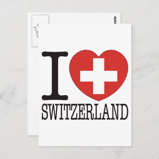 Zwitserland Liefde v2 Briefkaart (Voorkant / Achterkant)