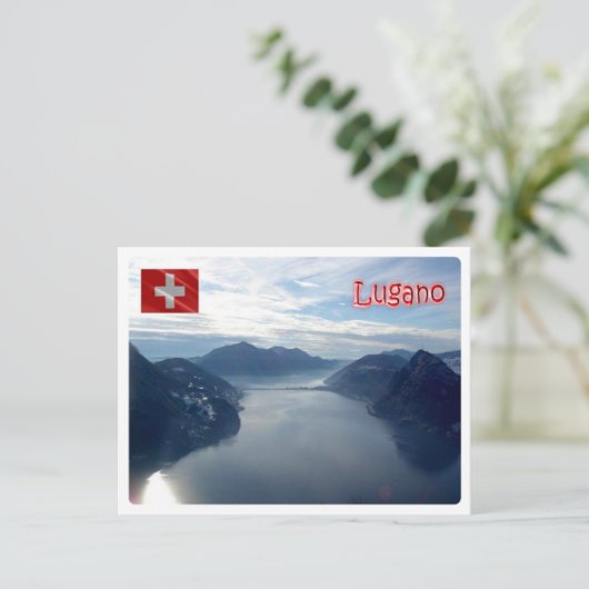 Zwitserland - Lugano - Briefkaart (Staand voorkant)
