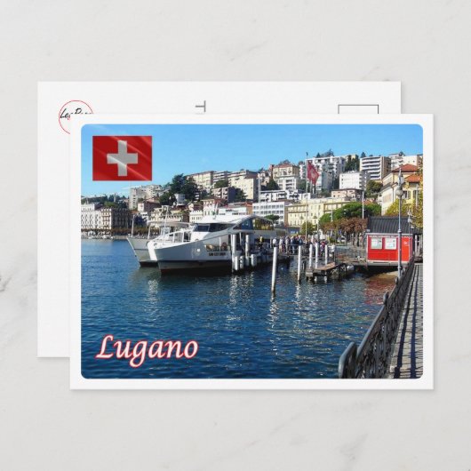 Zwitserland - Lugano - Briefkaart (Voorkant / Achterkant)