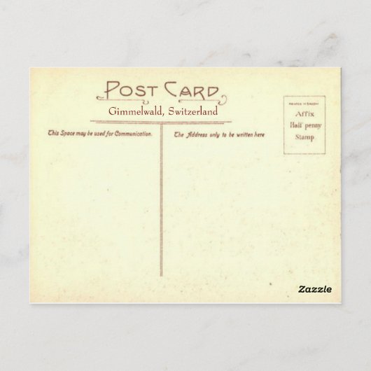 Zwitserland, Luzerne, Bruggen Briefkaart (Achterkant)