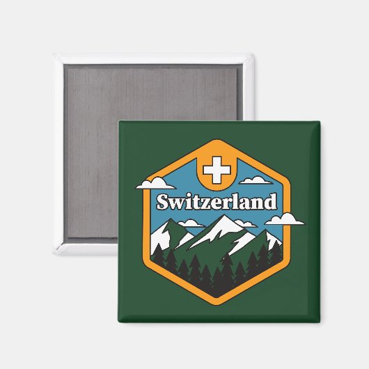 Zwitserland Magneet (Voorkant / Achterkant)