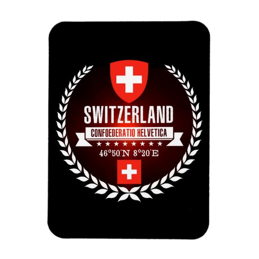 Zwitserland Magneet (Verticaal)