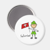 Zwitserland Magnet (Voorkant / Achterkant)