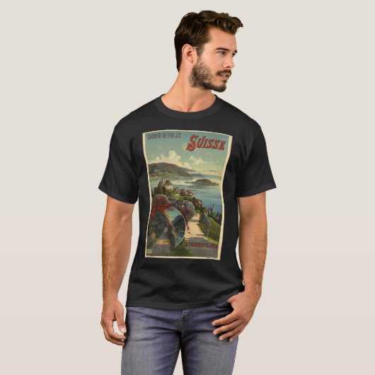 Zwitserland  Mannen T-shirt (Voorkant volledig)
