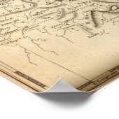 Zwitserland Map door Arrowsmith Poster (Hoek)