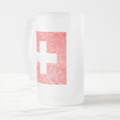 Zwitserland Matglas Bierpul (Voorkant links)