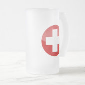 zwitserland matglas bierpul (Voorkant rechts)