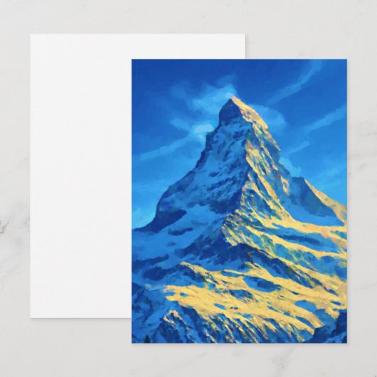 Zwitserland Matterhorn Advieskaart (Voorkant / Achterkant)