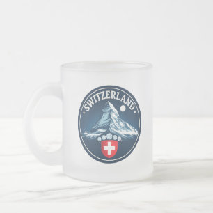 Zwitserland Matterhorn Erfgoed Badge Matglas Koffiemok