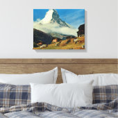 Zwitserland, Matterhorn, Zermatt Canvas Afdruk (Insitu (Slaapkamer))